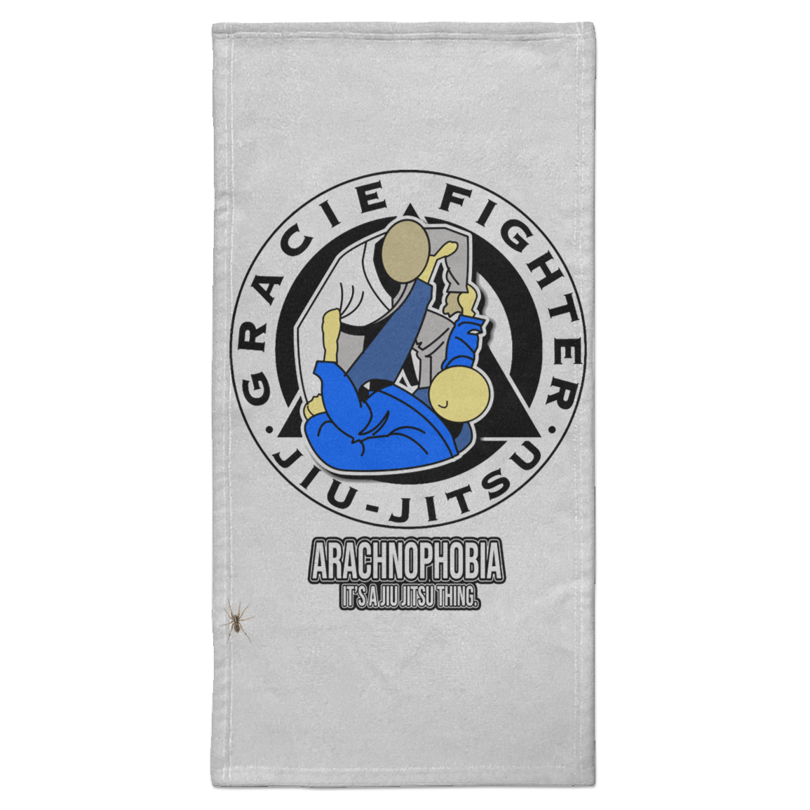 Artichoke Fight Gear Custom Design #1. Arachnophobia: Fear of Spiders. Spider Guard. It's a Jiu Jitsu Thing. Towel - 15x30