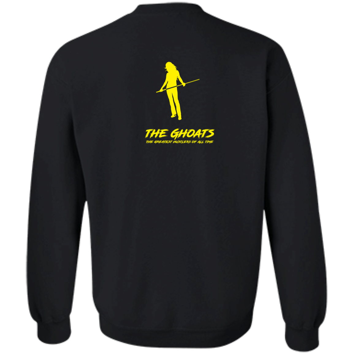 The GHOATS Custom Design. #34 Beware of Sharks. Play at Your Own Risk. (Ladies only version). Crewneck Pullover Sweatshirt