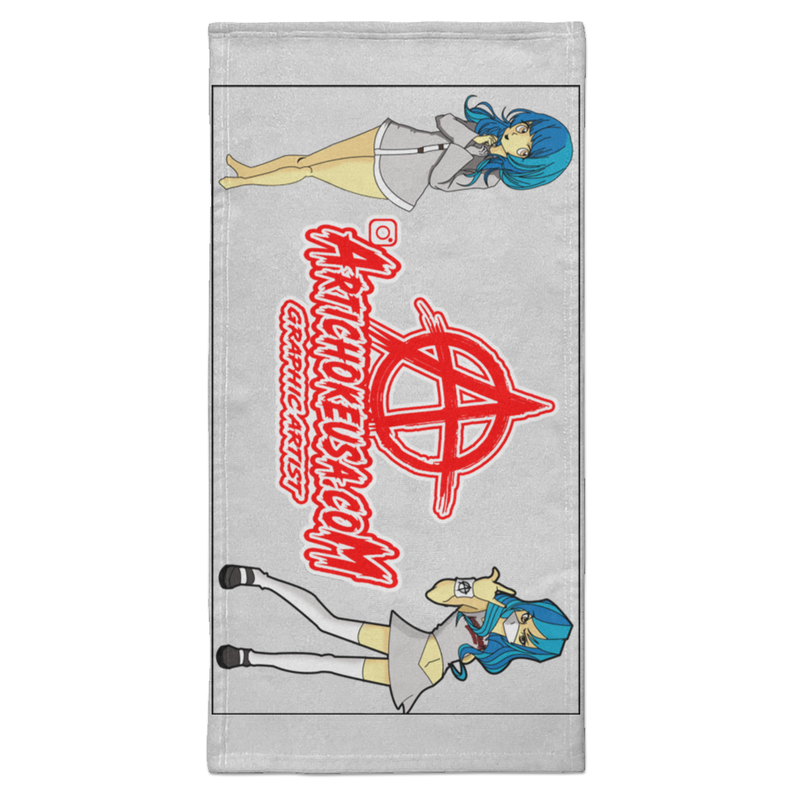 ArtichokeUSA Custom Design. Façade: (Noun) A false appearance that makes someone or something seem more pleasant or better than they really are. Towel - 15x30