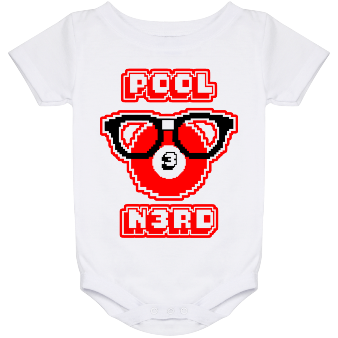 The GHOATS Custom Design. #24 POOL N3RD. Baby Onesie 24 Month