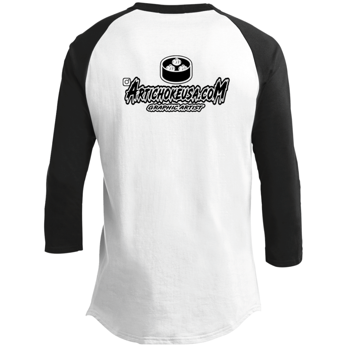 ArtichokeUSA Custom Design. Win Sum Lose Some. Dim Sum. 3/4 Raglan Sleeve Shirt