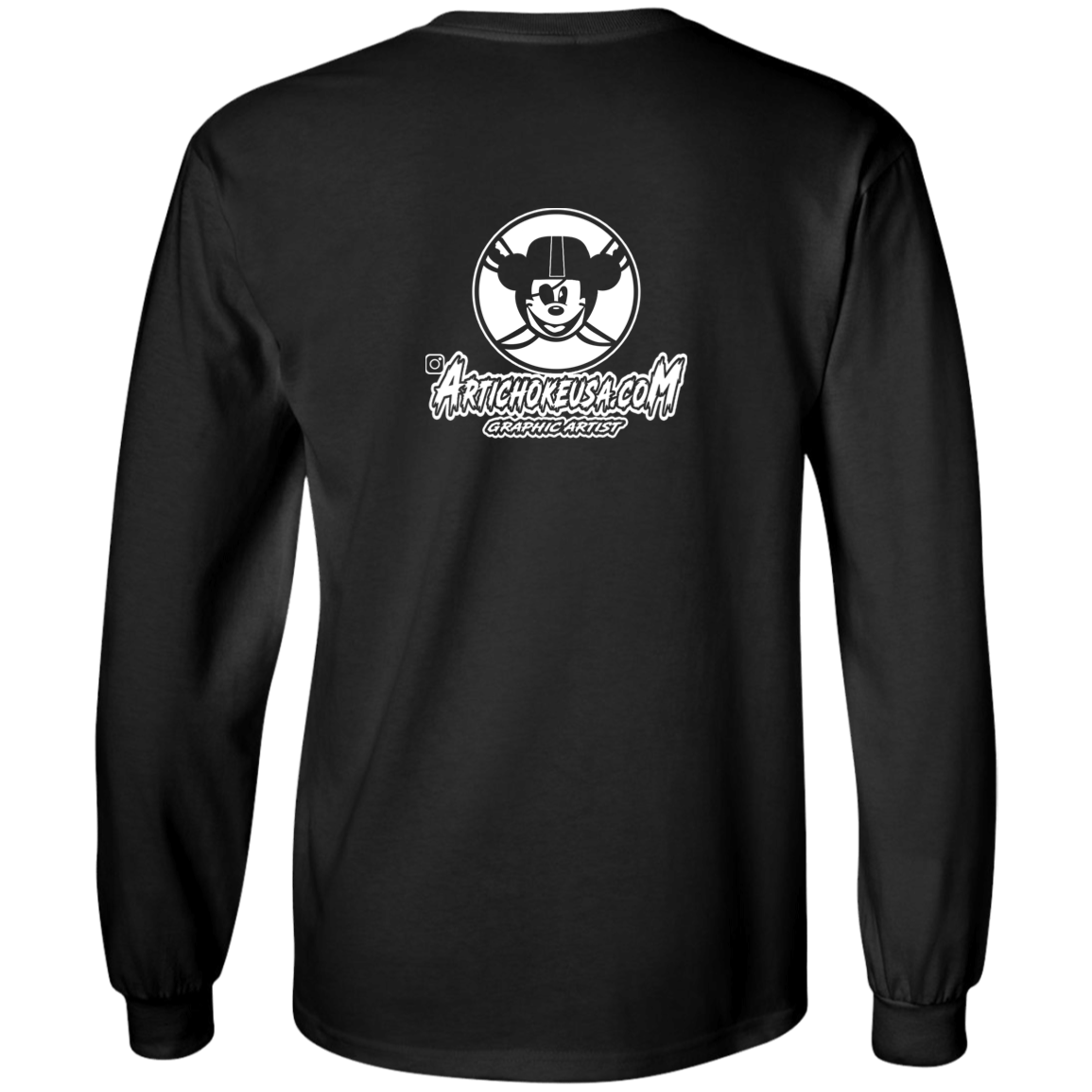 ArtichokeUSA Custom Design. Las Vegas Raiders & Mickey Mouse Mash Up. Fan Art. Parody. Youth LS T-Shirt