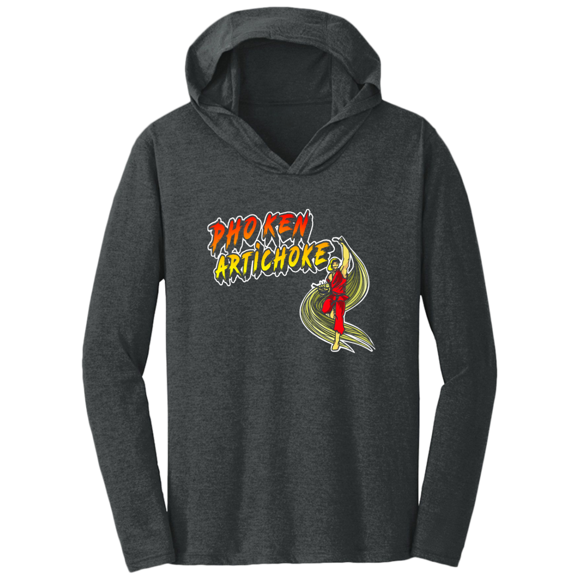 ArtichokeUSA Custom Design. Pho Ken Artichoke. Street Fighter Parody. Gaming. Triblend T-Shirt Hoodie