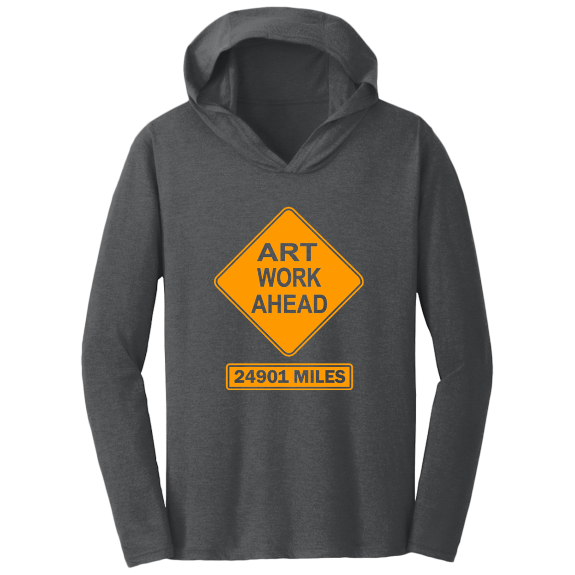 ArtichokeUSA Custom Design. Art Work Ahead. 24,901 Miles (Miles Around the Earth). Triblend T-Shirt Hoodie