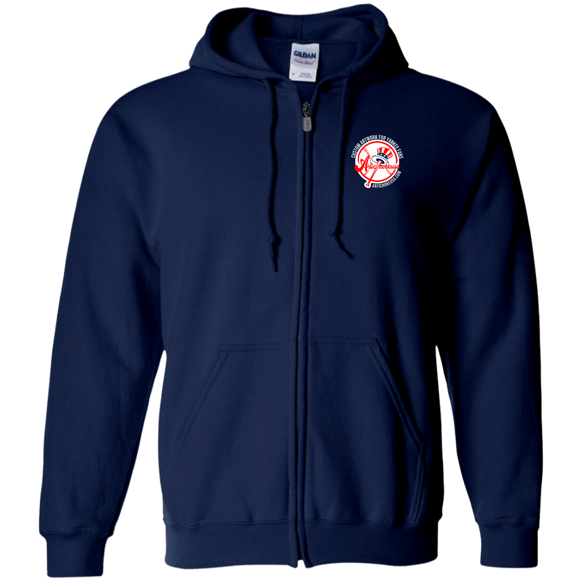 ArtichokeUSA Custom Design. BUCK FOSTON. Zip Up Hooded Sweatshirt