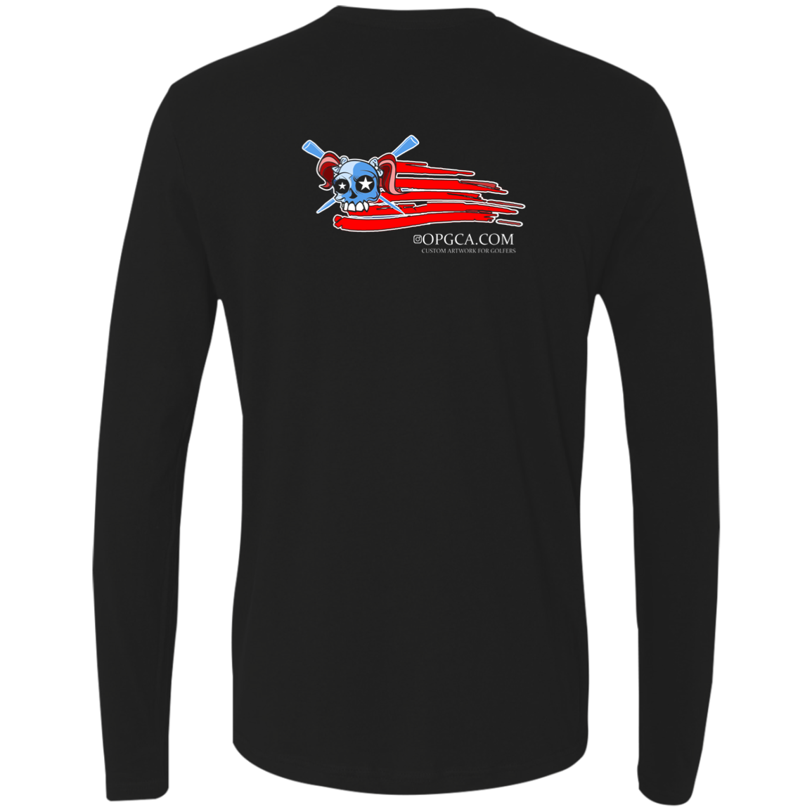 OPG Custom Design #12. American Golfer. Female Edition. Men's 100% Combed Ringspung Cotton