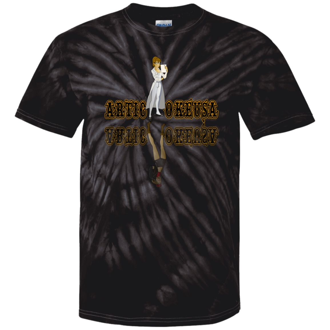 ArtichokeUSA Custom Design. Façade: (Noun) A false appearance that makes someone or something seem more pleasant or better than they really are. 100% Cotton Tie Dye T-Shirt