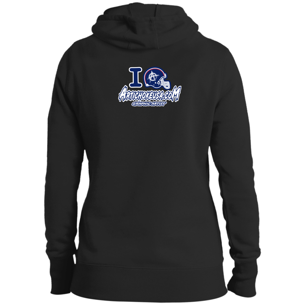 ArtichokeUSA Custom Design. New England Deflatriots. New England Patriots Parody. Ladies' Pullover Hooded Sweatshirt