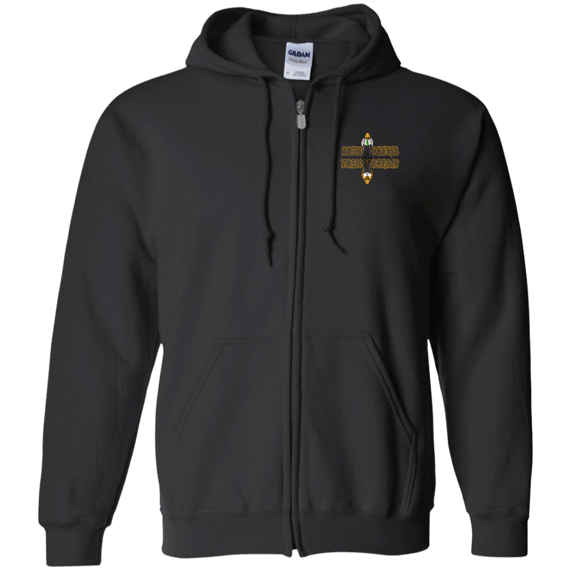 ArtichokeUSA Custom Design. Façade: (Noun) A false appearance that makes someone or something seem more pleasant or better than they really are. Zip Up Hooded Sweatshirt