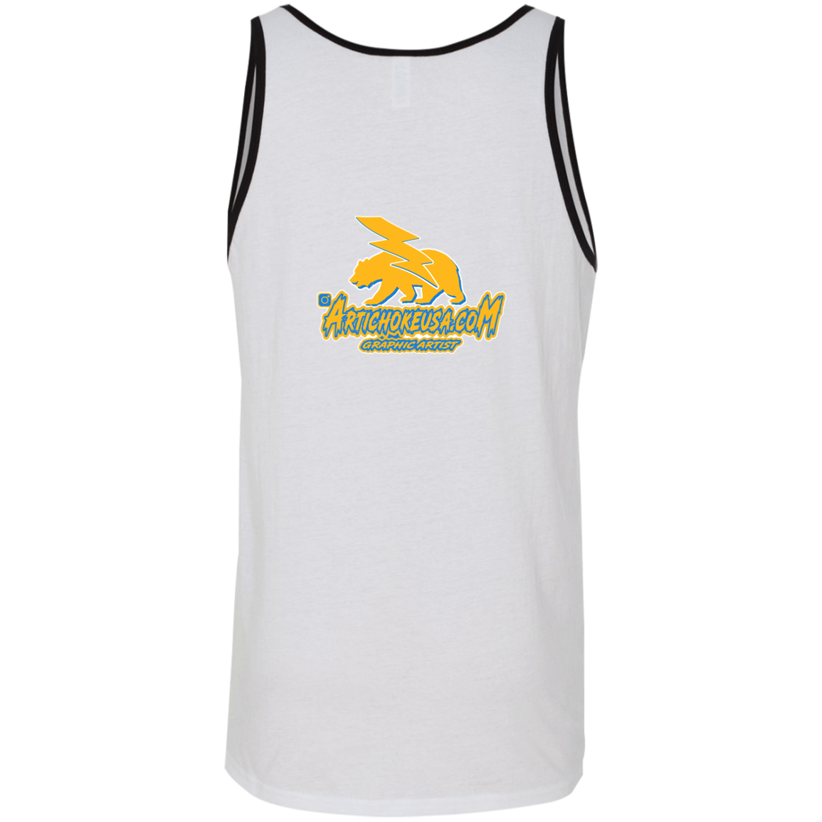 ArtichokeUSA Custom Design. Los Angeles Chargers Fan Art. Unisex Tank