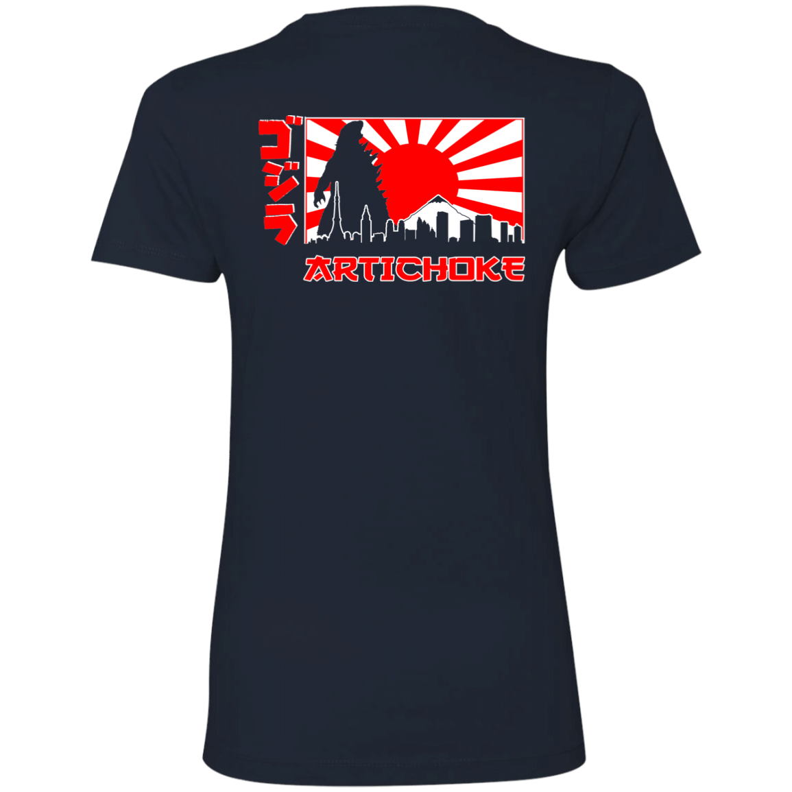 ArtichokeUSA Custom Design. Fan Art Mechagodzilla/Godzilla. Ladies' Boyfriend T-Shirt