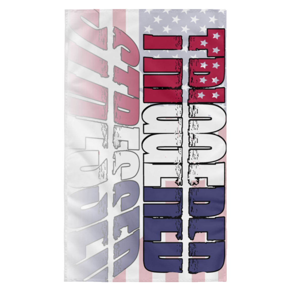 ArtichokeUSA Custom Design. TRIGGERED. STRESSED. Stop the Killing. Wall Flag