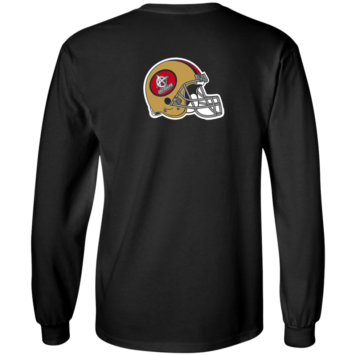 ArtichokeUSA Custom Design #50. 9ers Love. SF 49ers Fan Art. Let's Make Your Own Custom Team Shirt. Long Sleeve T-Shirt