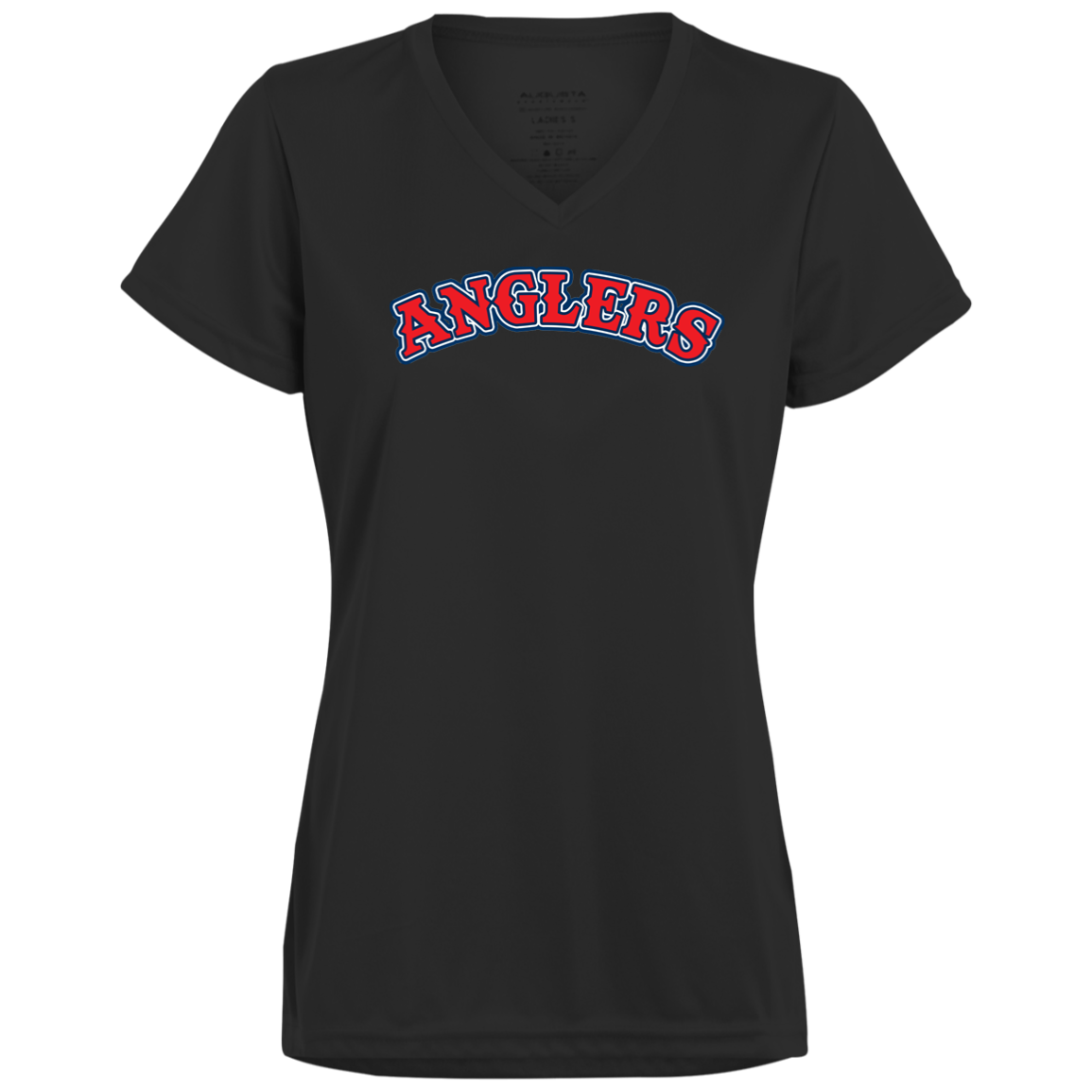 ArtichokeUSA Custom Design. Anglers. Southern California Sports Fishing. Los Angeles Angels Parody. Ladies’ Moisture-Wicking V-Neck Tee
