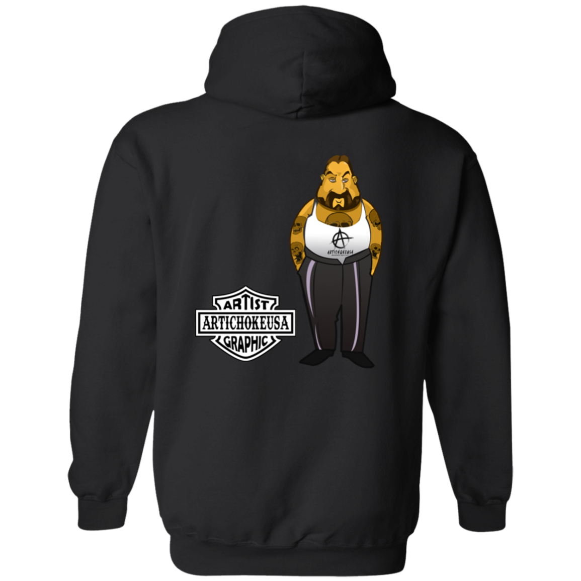 ArtichokeUSA Custom Design. Façade: (Noun) A false appearance that makes someone or something seem more pleasant or better than they really are. Basic Pullover Hoodie
