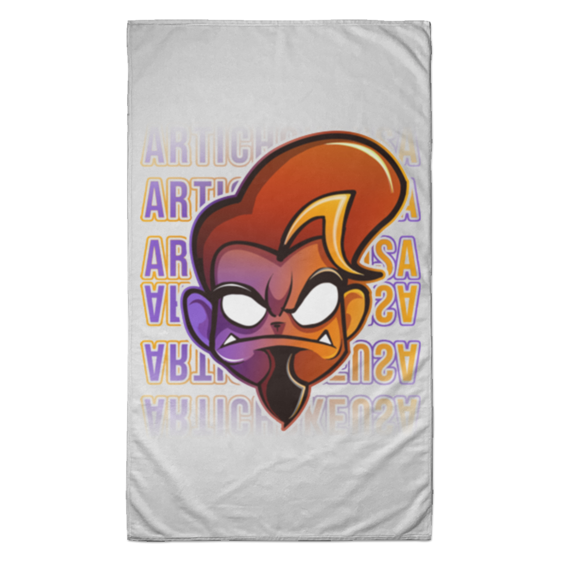 ArtichokeUSA Character and Font design. Let's Create Your Own Team Design Today. Arthur. Towel - 35x60