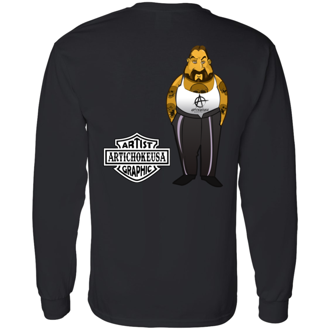 ArtichokeUSA Custom Design. Façade: (Noun) A false appearance that makes someone or something seem more pleasant or better than they really are. 100 % Cotton LS T-Shirt