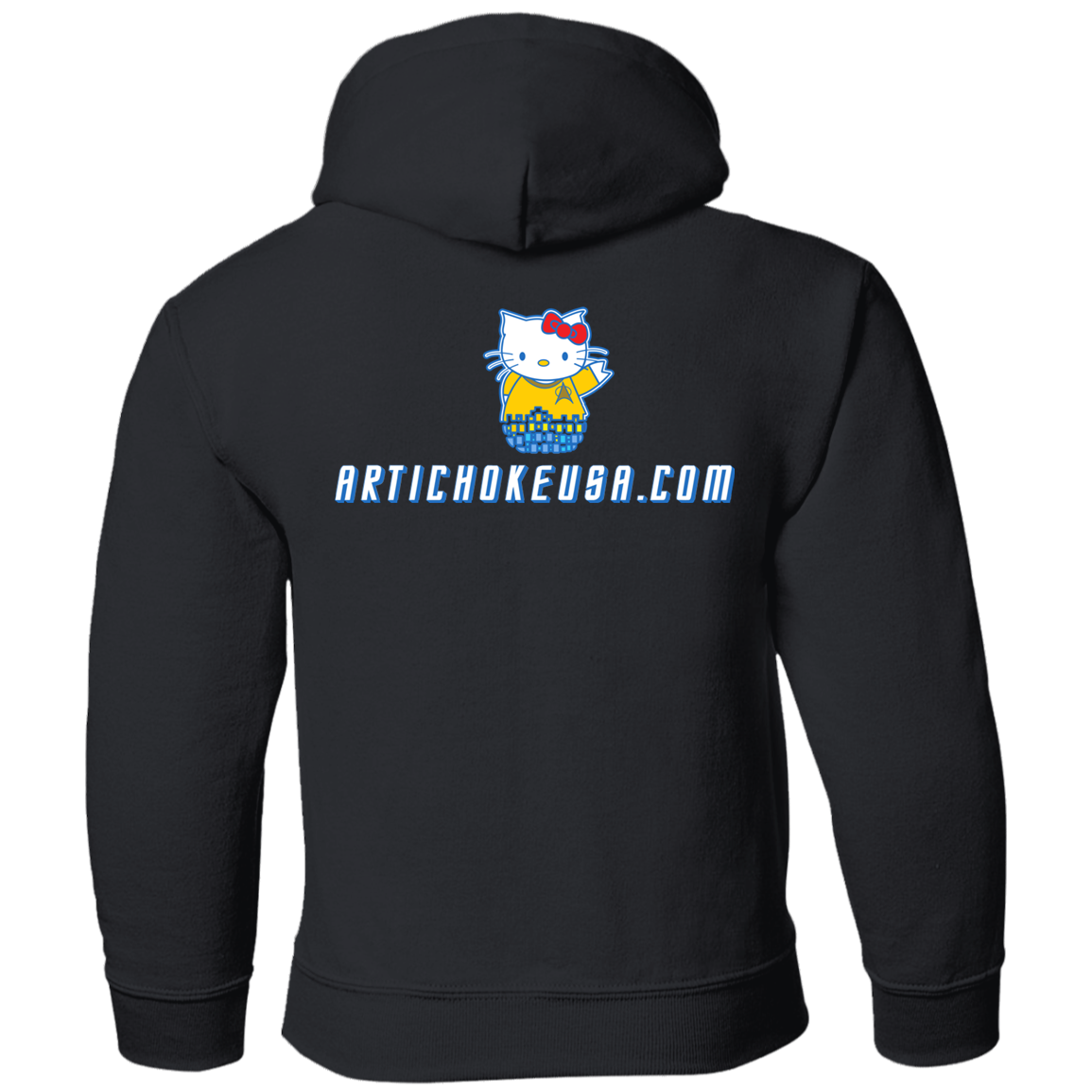 ArtichokeUSA Custom Design. Beam Me Up Kitty. Fan Art / Parody. Youth Pullover Hoodie