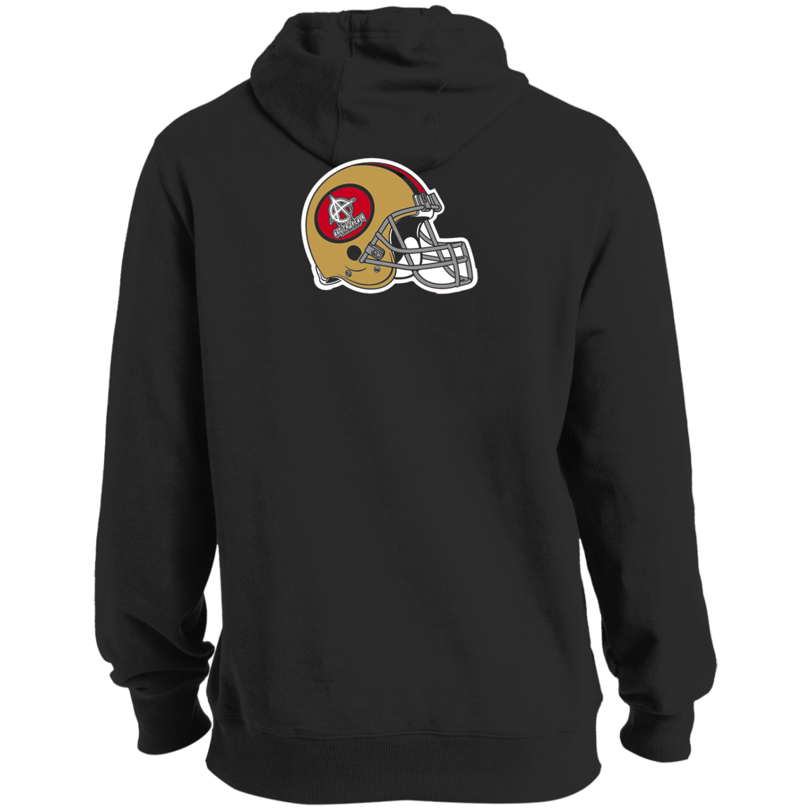 ArtichokeUSA Custom Design #50. 9ers Love. SF 49ers Fan Art. Let's Make Your Own Custom Team Shirt. Tall Pullover Hoodie