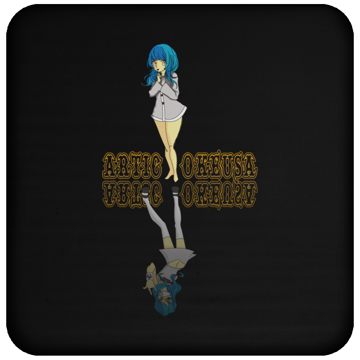 ArtichokeUSA Custom Design. Façade: (Noun) A false appearance that makes someone or something seem more pleasant or better than they really are. Coaster