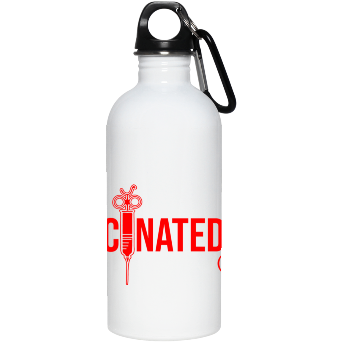 ArtichokeUSA Custom Design. Vaccinated AF (and fine). 20 oz. Stainless Steel Water Bottle