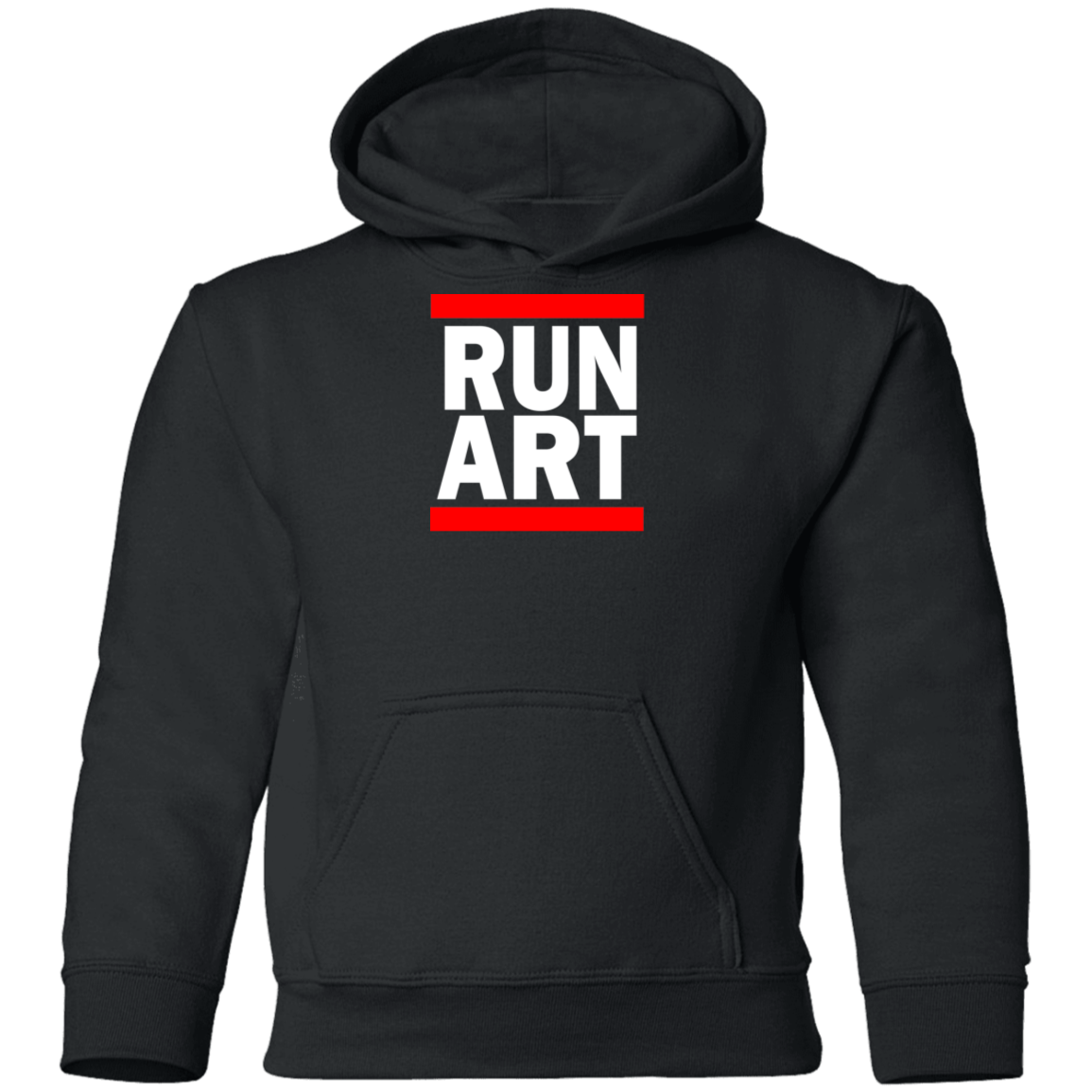ArtichokeUSA Custom Design. RUN ART. RUN DMC Parody. Youth Pullover Hoodie
