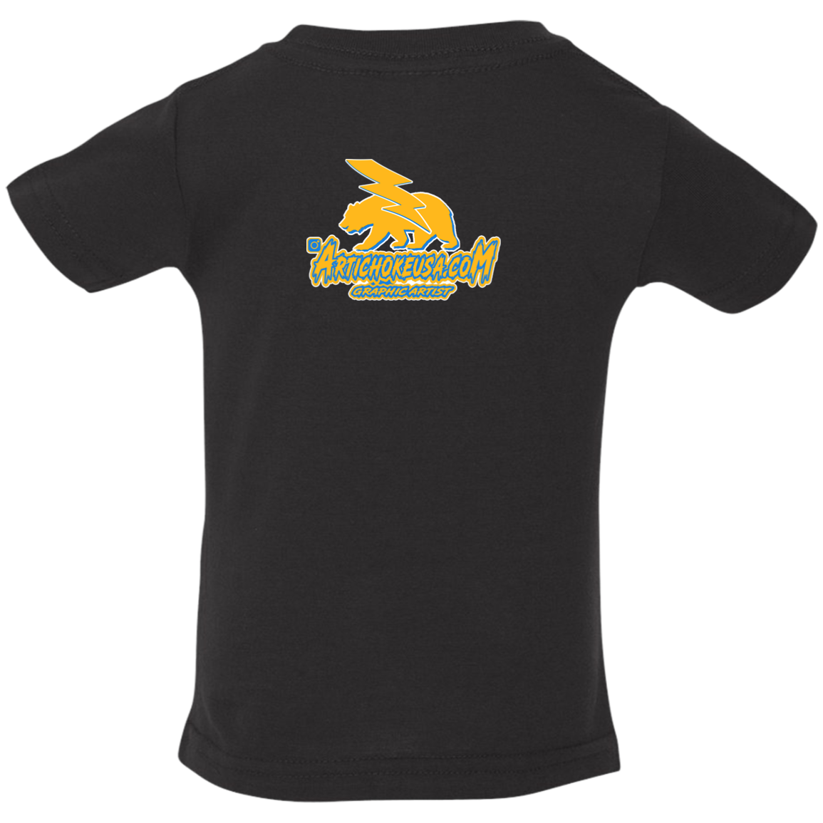 ArtichokeUSA Custom Design. Los Angeles Chargers Fan Art. Infant Jersey T-Shirt