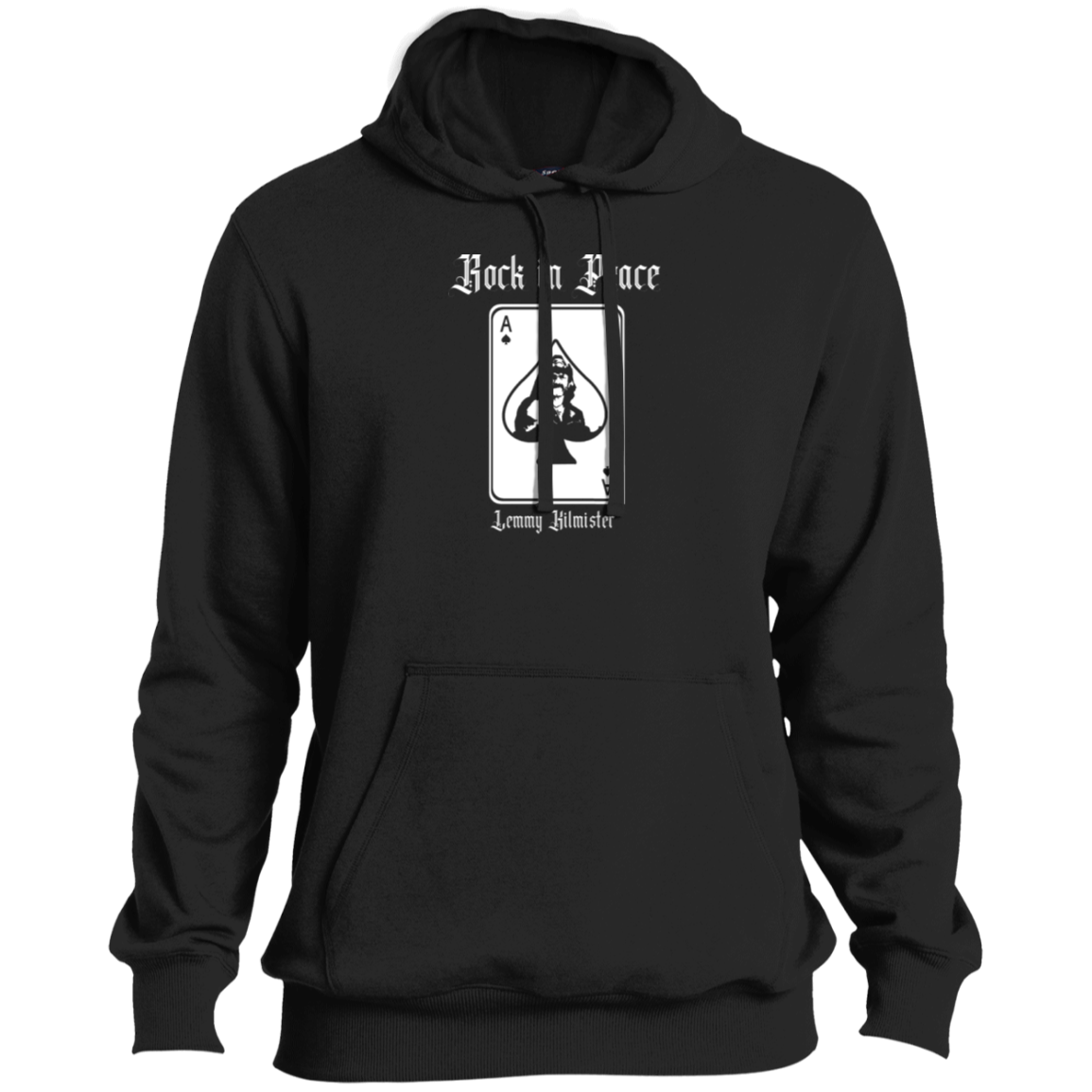 ArtichokeUSA Custom Design. Lemmy Kilmister "Ace of Spades" Tribute Fan Art Version 2 of 2. Tall Pullover Hoodie