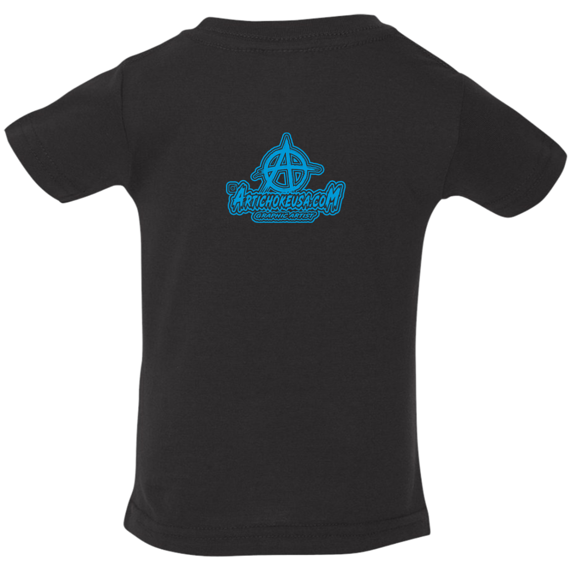 ArtichokeUSA Character and Font design. Let's Create Your Own Team Design Today. My first client Charles. Infant Jersey T-Shirt