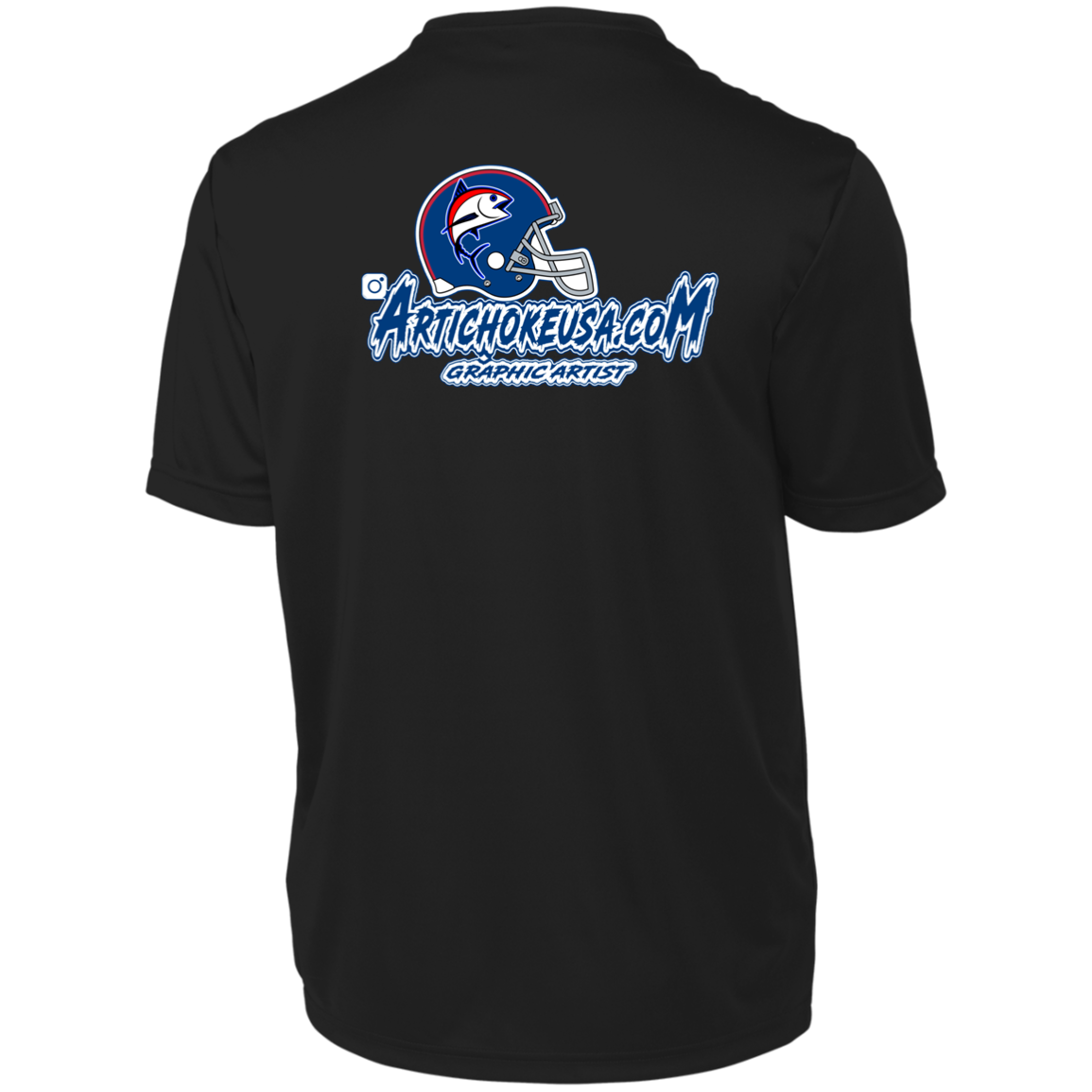 ArtichokeUSA Custom Design. The Big Tuna. Bill Parcell Tribute. NY Giants Fan Art. Men's Moisture-Wicking Tee