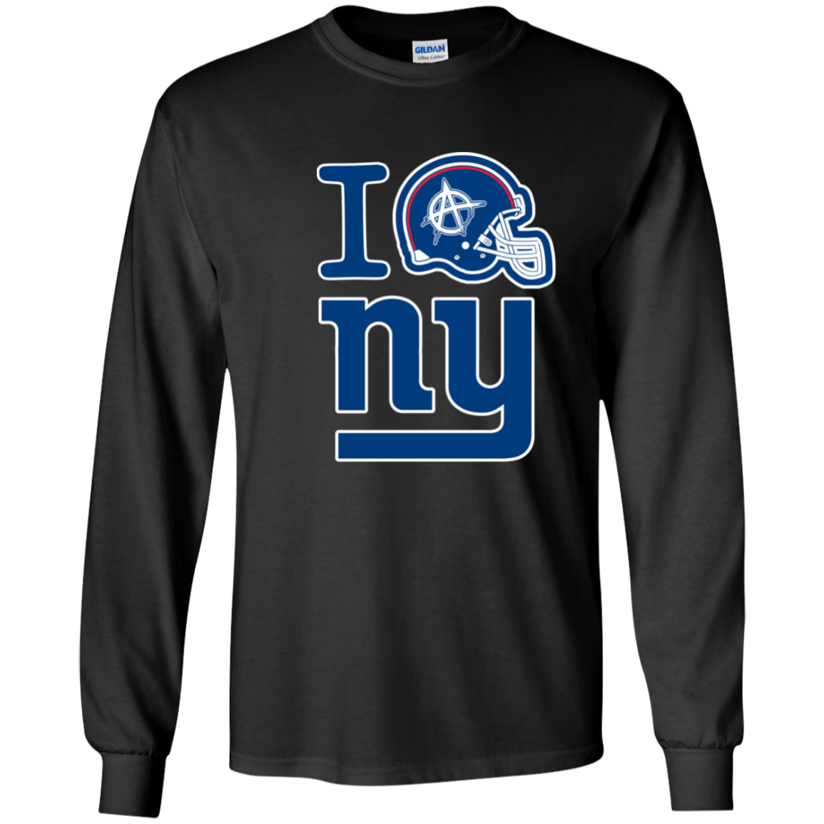ArtichokeUSA Custom Design. I Helmet NY. Fan Art. Youth LS T-Shirt