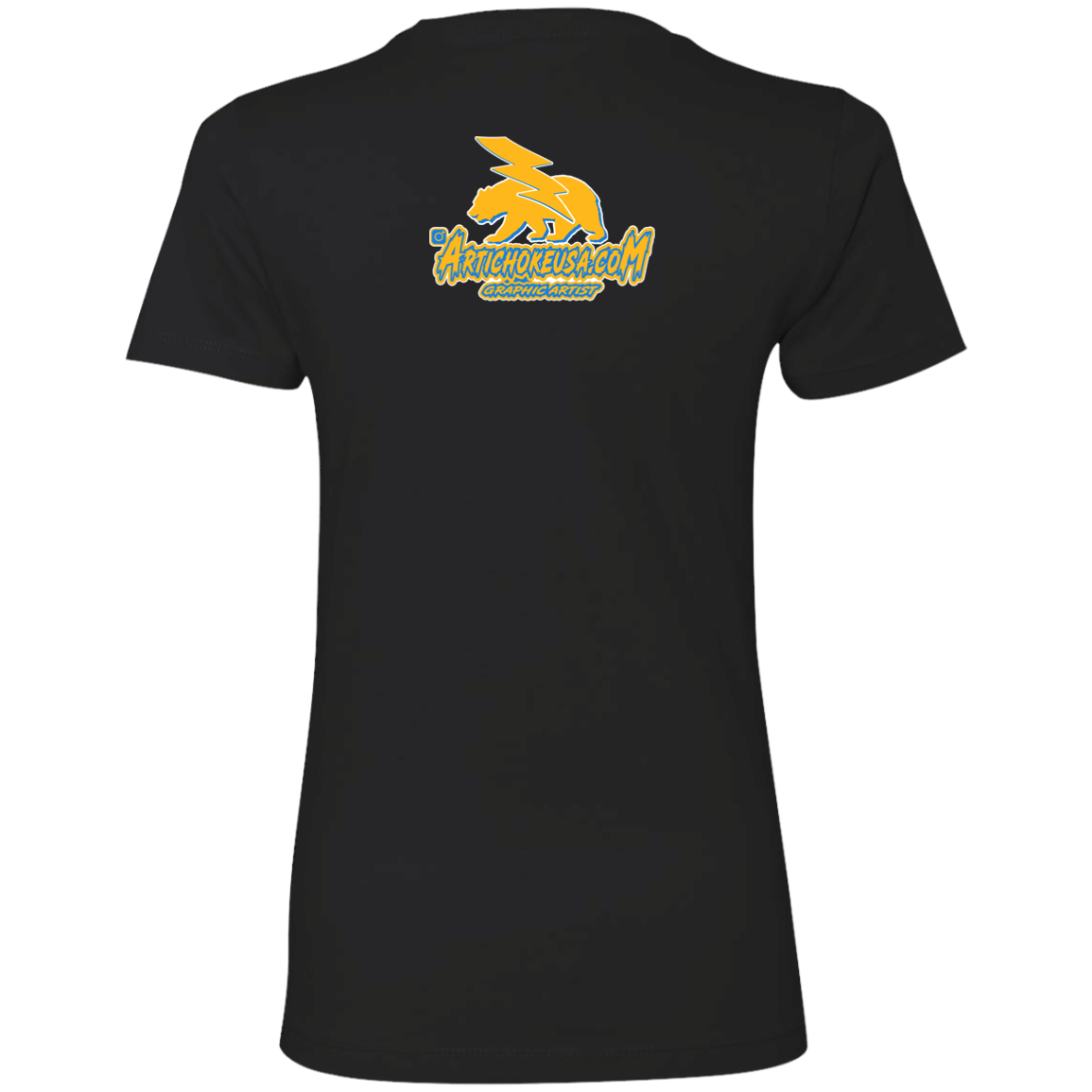 ArtichokeUSA Custom Design. Los Angeles Chargers Fan Art. Ladies' Boyfriend T-Shirt
