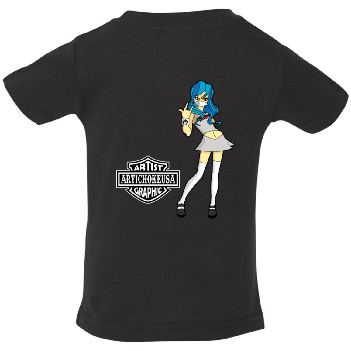 ArtichokeUSA Custom Design. Façade: (Noun) A false appearance that makes someone or something seem more pleasant or better than they really are. Infant Jersey T-Shirt