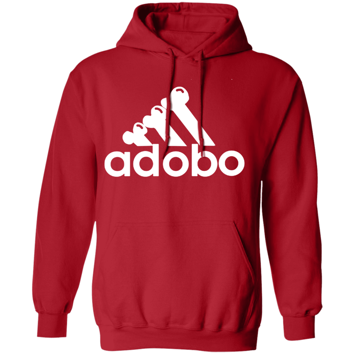 ArtichokeUSA Custom Design. Adobo. Adidas Parody. Basic Pullover Hoodie