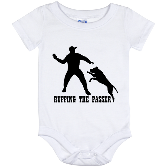 ArtichokeUSA Custom Design. Ruffing the Passer. Pitbull Edition. Male Version. Baby Onesie 12 Month