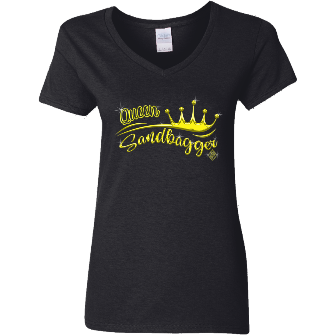 Queen Sandbagger Ladies' 5.3 oz. V-Neck T-Shirt