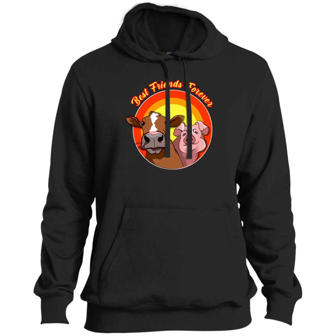 ArtichokeUSA Custom Design. Best Friends Forever. Bacon Cheese Burger. Tall Pullover Hoodie