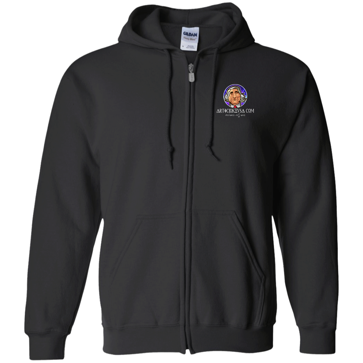 ArtichokeUSA Custom Design. Michio Kaku Fan Art. Zip Up Hooded Sweatshirt