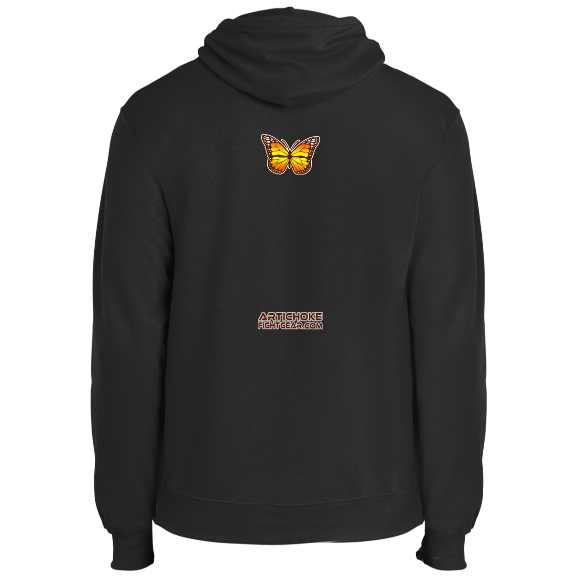 Artichoke Fight Gear Custom Design #6. Lepidopterology (Study of butterflies). Butterfly Guard. Fleece Pullover Hoodie