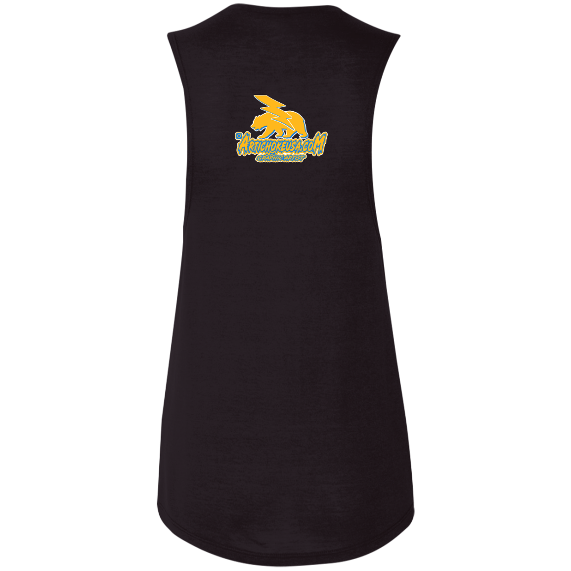 ArtichokeUSA Custom Design. Los Angeles Chargers Fan Art. Ladies' Flowy Muscle Tank