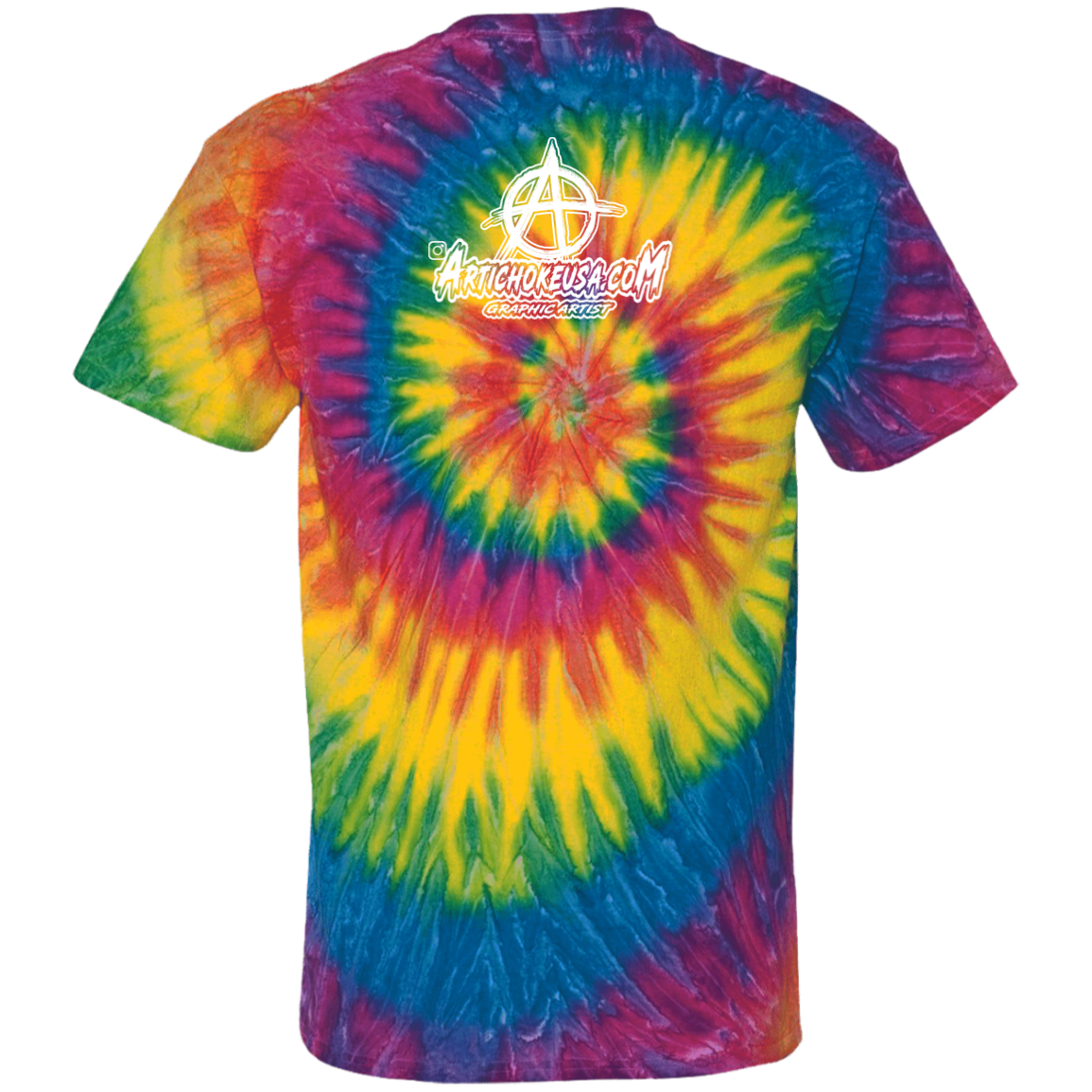ArtichokeUSA Custom Design. Adobo. Adidas Parody. Youth Tie Dye T-Shirt
