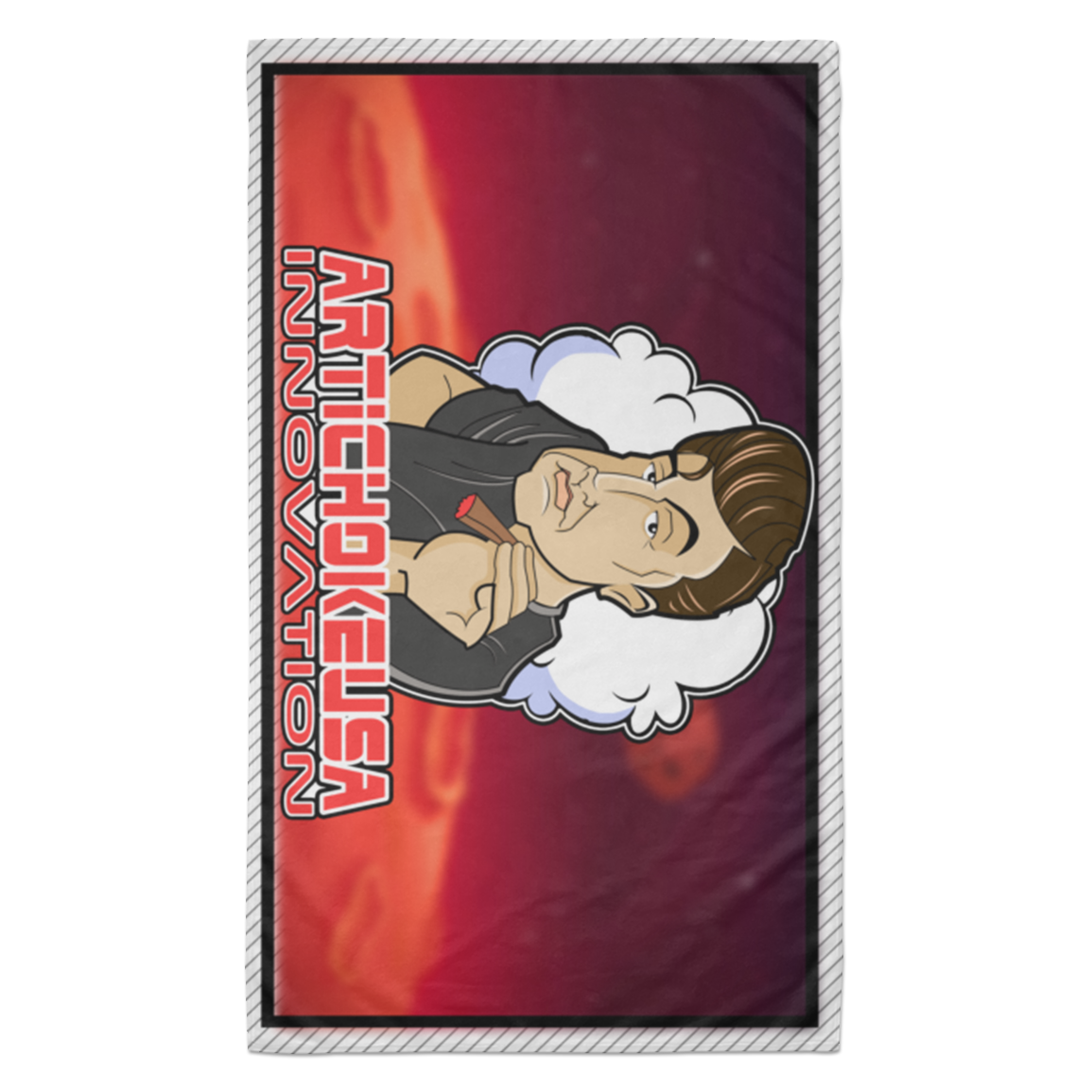 ArtichokeUSA Custom Design. Innovation. Elon Musk Parody Fan Art. Towel - 35x60