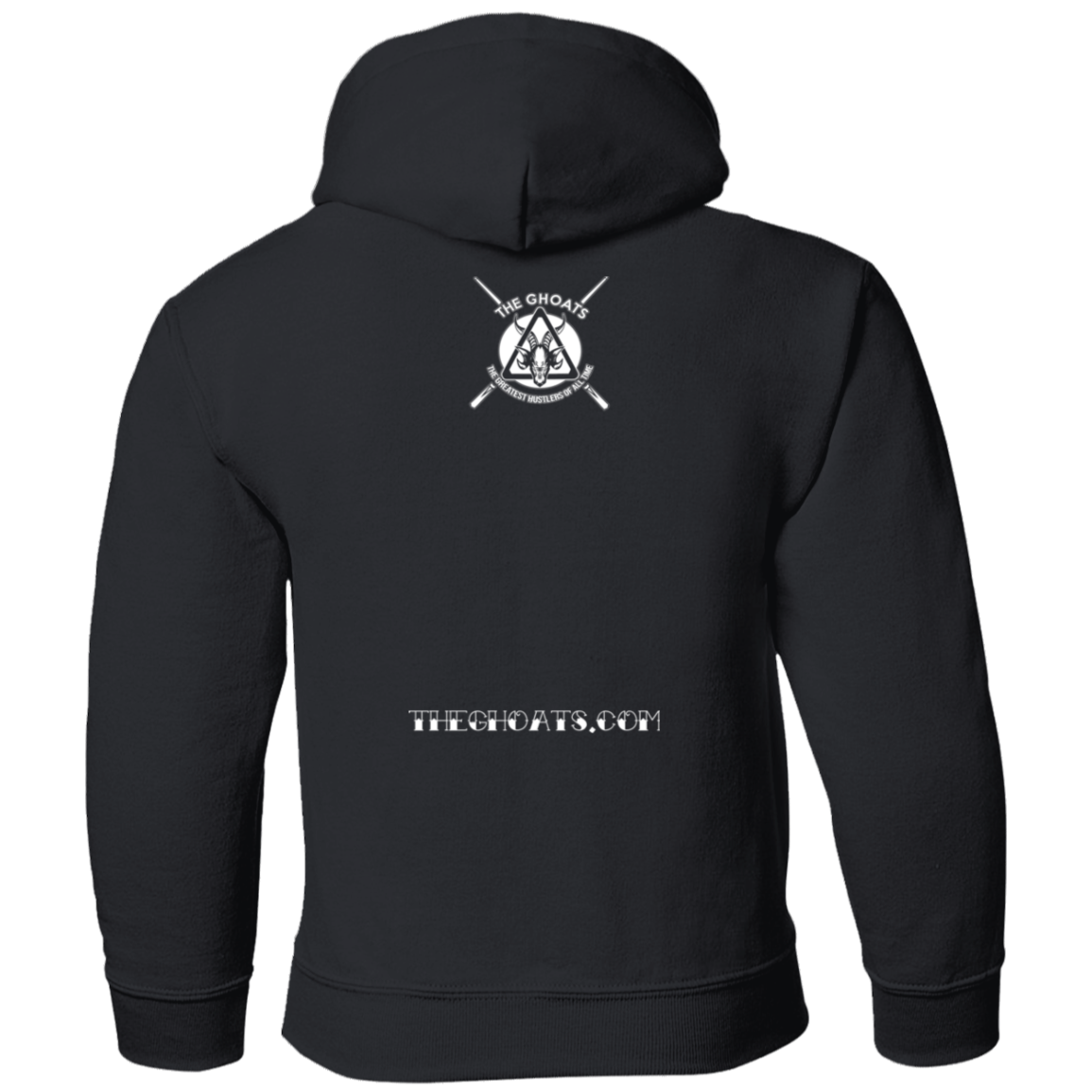 The GHOATS Custom Design. #28 Rack Em' (Ladies only). Youth Pullover Hoodie