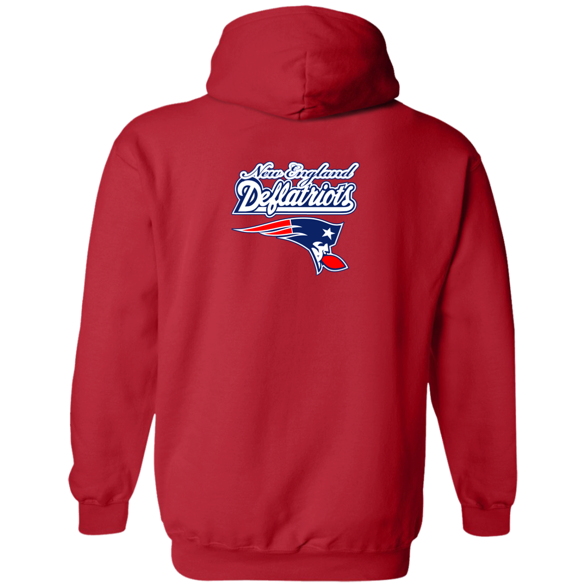 ArtichokeUSA Custom Design. New England Deflatriots. New England Patriots Parody. Zip Up Hooded Sweatshirt