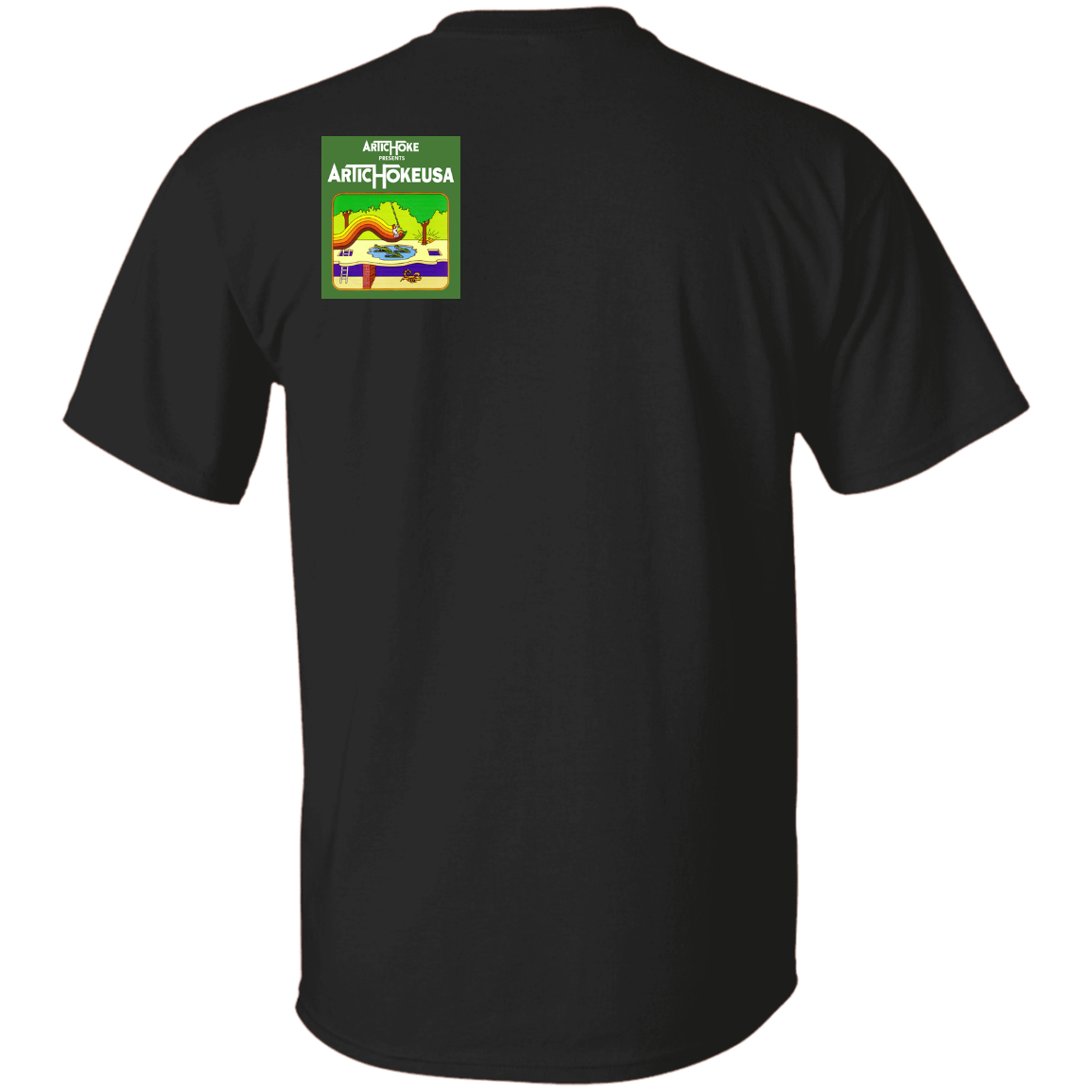 ArtichokeUSA Custom Design. Pitfall Game. Activision Parody. Basic 100% Cotton T-Shirt