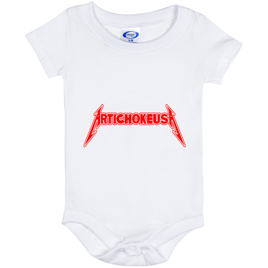 ArtichokeUSA Custom Design. Metallica Style Logo. Let's Make One For Your Project. Baby Onesie 6 Month