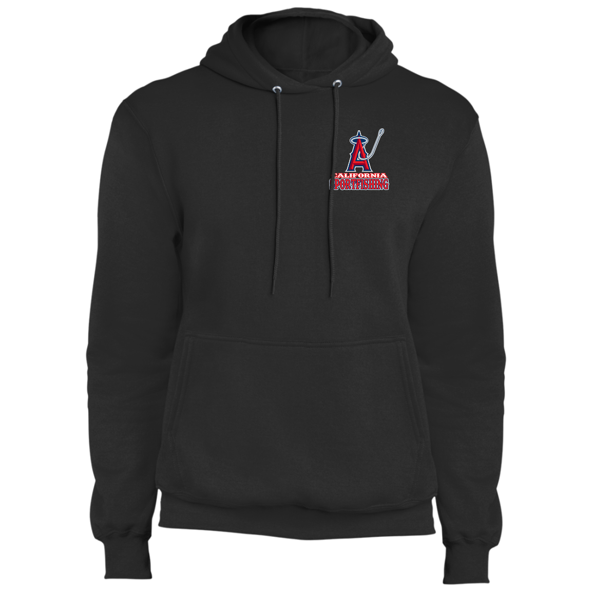ArtichokeUSA Custom Design. Anglers. Southern California Sports Fishing. Los Angeles Angels Parody. Fleece Pullover Hoodie