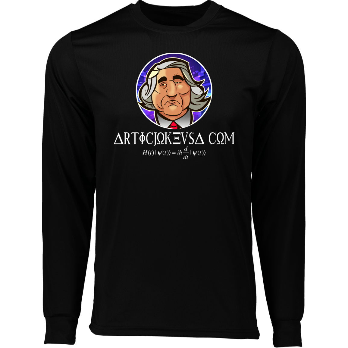 ArtichokeUSA Custom Design. Michio Kaku Fan Art. Long Sleeve Moisture-Wicking Tee