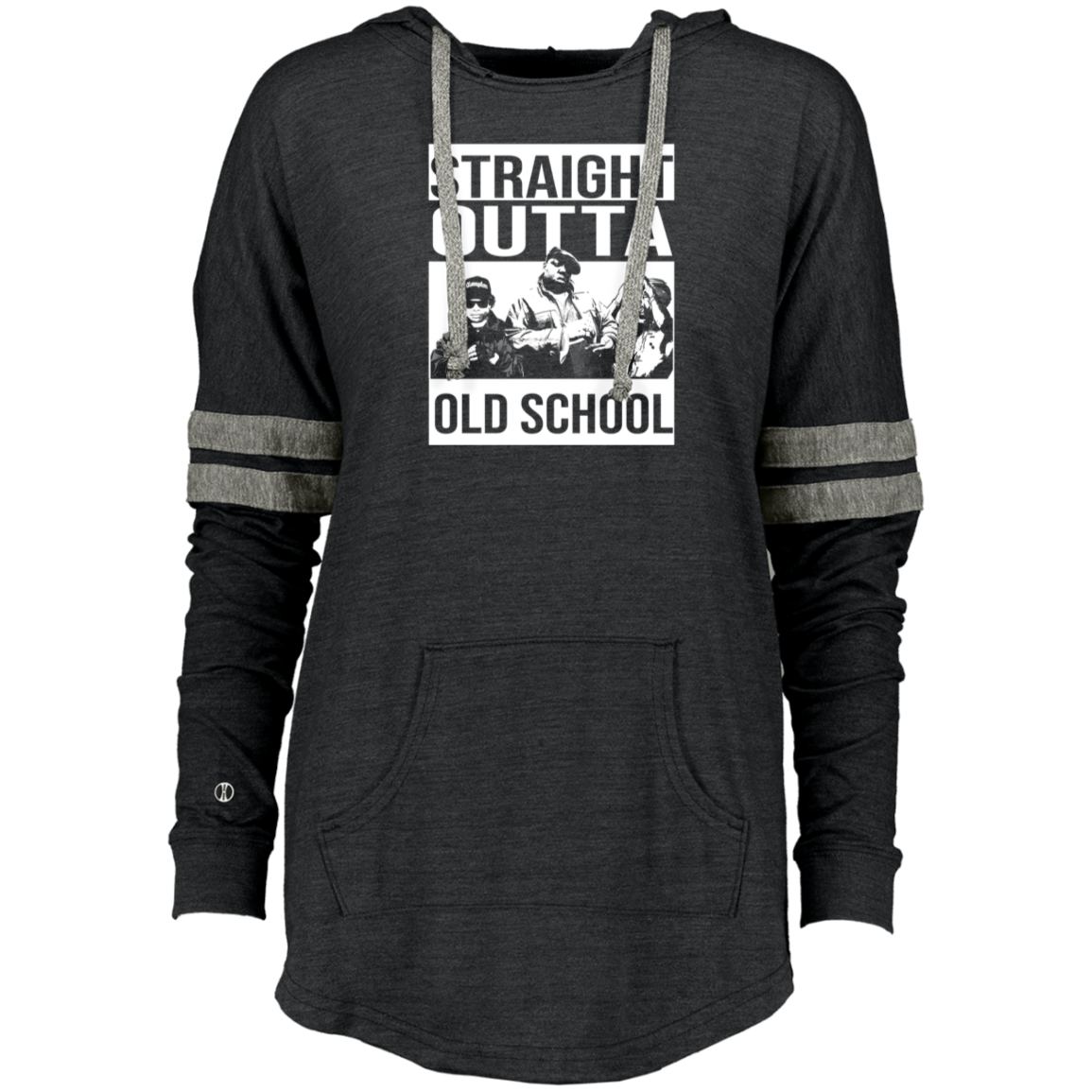 ArtichokeUSA Custom Design. Straight Outta Old School. The GOATs of Rap. Fan Art. Ladies Hooded Low Key Pullover
