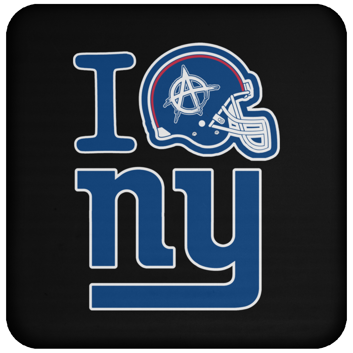 ArtichokeUSA Custom Design. I Helmet NY. Fan Art. Coaster